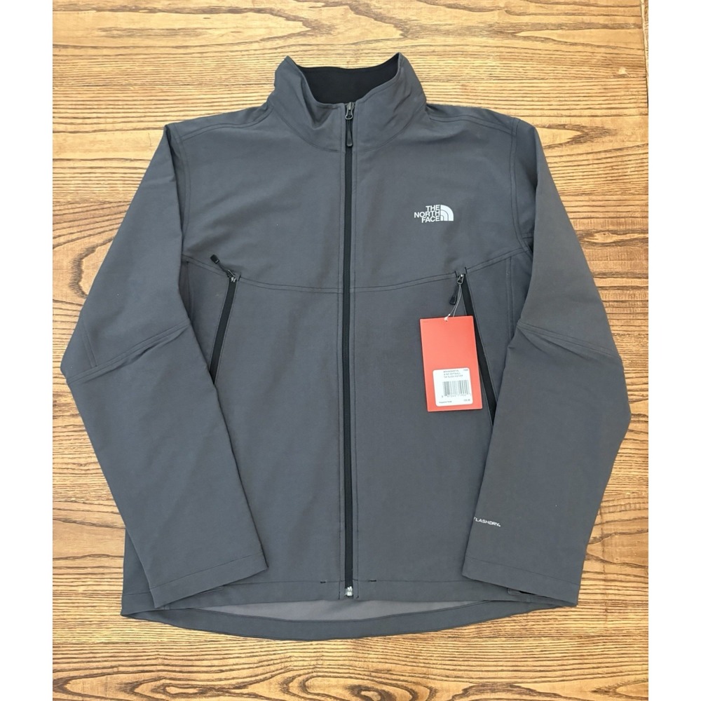 The North Face Men's XL RDT Softshell Jacket Black Heather Flashdry Full Zip NWT